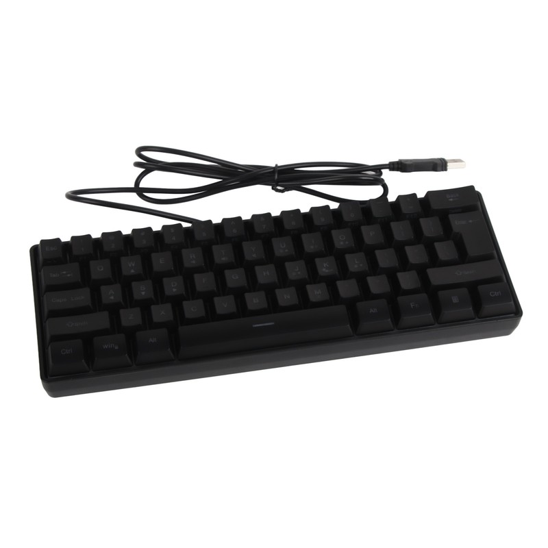 Mechanical Keyboard 61 Keys RGB Backlight Ultra Thin Portable Wired