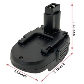 Battery Adapter for Worx 20V Lithium Battery to 18V Ni-Mh Cordless Power Tool WA3127 WA3152 WG150 WG152 WG250 WG541 WG900 WG901, Compatible with Worx 20-Volt Batteries WA3525 WA3578 WA3575 WA3520