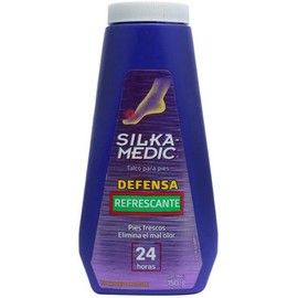 SILKAMEDIC - Talco Refrescante. Pies frescos, secos y protegidos del mal olor hasta por 48 horas. Envase con 150g.