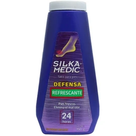 SILKAMEDIC - Talco Refrescante. Pies frescos, secos y protegidos del mal olor hasta por 48 horas. Envase con 150g.