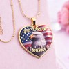 Melix Home America 250 Merchandise American Eagle Flag Necklace Patriotic