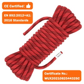 AOLEBA 10.5 mm Static Climbing Rope 10M(32ft) 20M(64ft) 30M(96ft) 50M(160ft) 70M(230ft) Outdoor Rock Climbing Ropes, Escape Rope Ice Climbing Equipment Fire Rescue Parachute Rope