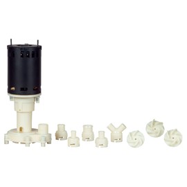 Little Giant RIM-U 115/230 Volt, 1/25 HP, Maximum 760 GPH Commercial Ice Machine Replacement Water Pump with 3-Ft. Lead Wires, Black/White, 545600