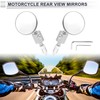 RATCHROLL 1 Set Universal Motorcycle Rear View Mirrors Adjustable Bar