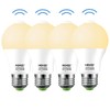 HEKEE Motion Sensor LED Light Bulb 9W A19 PIR Built-in