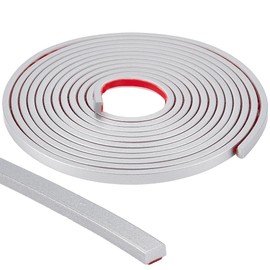 CRASPIRE 16.4ft x 0.39inch Peel and Stick Trim Silver Self Adhesive Flexible Decorative Strip Wall Molding for Walls Chair Rail Panel Moulding for Home Decor Tile Edge Door Mirror Frame