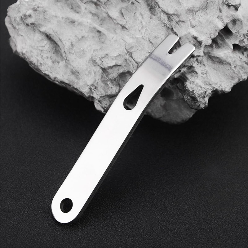 Laroal Stainless Mini Pry Bar Multifunctional Crank Crowbar Tool Pocket