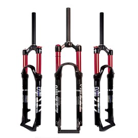 ZTZ 26/27.5/29 Inch Mountain Bike Front Fork,Dual Air Chamber Bike Suspension Fork, MTB Shock Absorber Air Fork