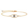 MTMY Evil Eye Bracelet for Women 14K Gold Plated Dainty