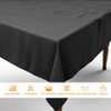 RUISIBO Round Table Cloths 60 Inch Black Tablecloth Party Outdoor