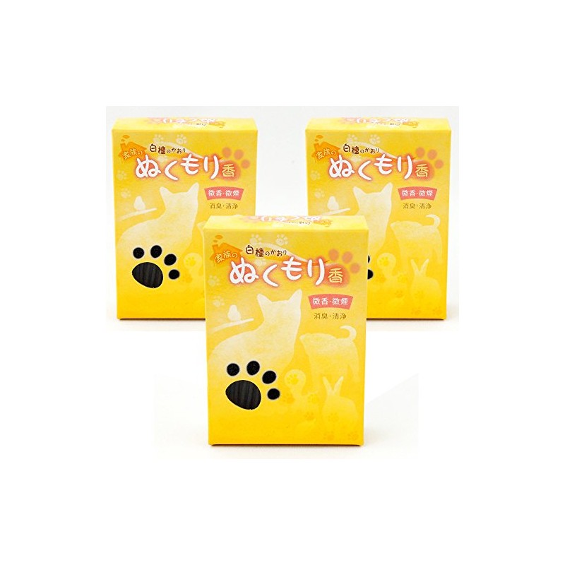 Sandalwood Incense Sticks for Pets, Set of 3, Family Warmth