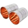 "ANCIENTIMPEX Set of 2 Stainless Steel Pure Copper Outside and