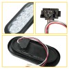 2X 6" 10 LED Oval White Trailer Truck Reverse Backup