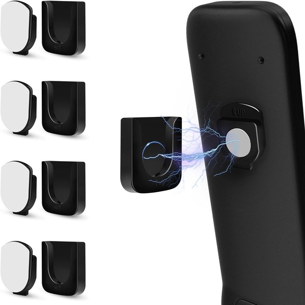 GUZE-US 4-Piece Magnetic Remote Control Holder Wall Mount - Self