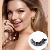 20 Pairs Fluffy False Eyelashes Cat Eye Strip Lashes Natural