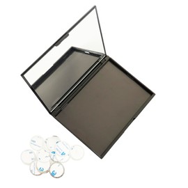 SZDYM Leere Make-up Magnetische Plastikpalette mit 20Pcs klebenden Metallaufklebern für Lidschatten Pulver Lippenstift Foundation