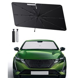 SHAOHAO SHAOHAO kompatibel mit Peugeot 308 308SW 2022-2025 Sonnenschirm Auto Auto Sonnenschutz Frontscheibe Faltbar UV-Schutz Sonnenschirm knitterfreier Stoff Peugeot 308 zubeh?r