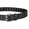 Dickies Men's Leather Double Prong Belt, Black, 34 (Waist: 32)