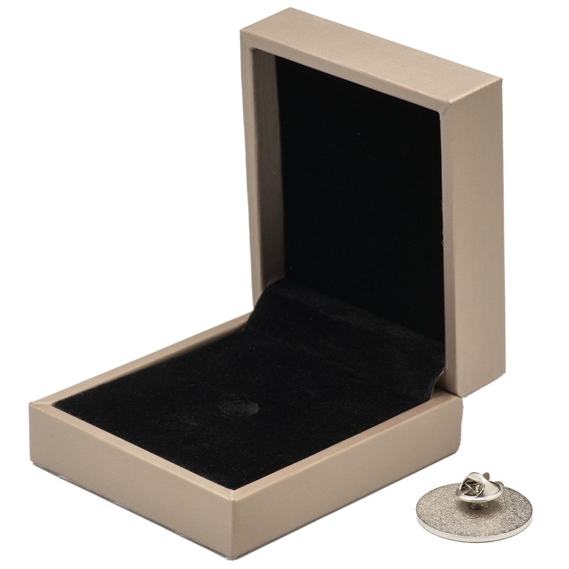 COWFEX Small Single PU Pin Display Box Case for Gift