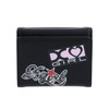 X-Girl Sticker Mini Wallet, Black Trifold Wallet