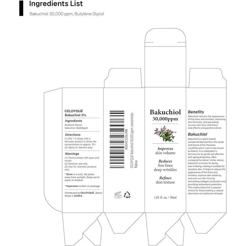 Aceite Bakuchiol 30000ppm, Sérum Prensado Frío, Alternativa Retinol (2uds)