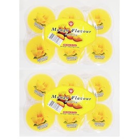 Mango Flavour Pudding with Nata De Coco, (3.88 OzX6Cups),2 Pack