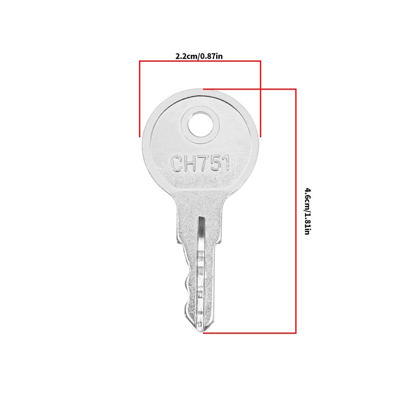 LT Easiyl Set of 5 Keys CH751 Compatible with Hillman,