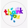 Unbranded 30 THANK YOU stickers envelope seals 1.5" round