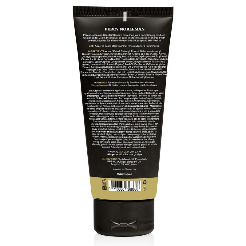 Percy Nobleman Beard Softener – Rinse-Out Beard Conditioner with Shea