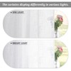 RYB HOME White Semi Sheer Curtains 84 inches Long -
