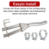 409 Stainless Steel Diesel Exhaust Muffler Kit 3" Inlet 2.25"