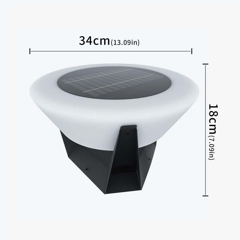 Masdio Landing Light Outdoor Solar Post Cap Lights, Deck Fence,