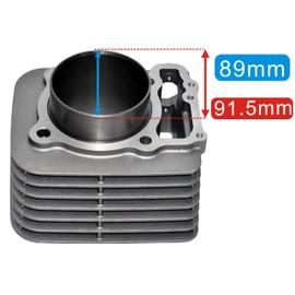 Tupo 440cc 89mm Big Bore Cylinder Piston Ring Gasket Top End Rebuild Kit Compatible with Honda 400ex Sportrax 400 TRX400 EX Sportrax400 TRX 400 XR 400 XR400R TRX400X 1996-2014 12100-HN1-A70