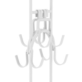 Compactor Set of 2 Belt Hanging Hooks, For use with XTEND Rails, Metal, 7.5 x 4.5 x 7.3 cm, XTEND Range, White, RAN8834
