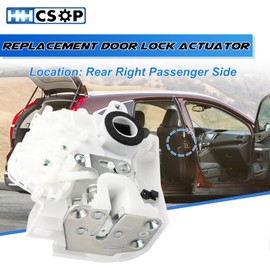 Rear Right Passenger Side Power Door Lock Latch Actuator Motor Replacement for Honda CRV CR-V Sport Utility 2007 2008 2009 2010 2011, 72610-SWA-A01, 72610SWAA01
