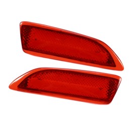 TUCKBOLD Rear Bumper Reflector Fog Brake Tail Light 81920-02030 8192002030 Red LED for Toyota Corolla 2011-2013 Plastic Red Lens (Set of 2) Automotive Parts