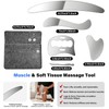 304 Stainless Steel Guasha Muscle Scraper Set, 5 in 1