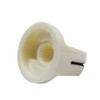 FLEOR 6pcs White Plastic Guitar Amp Knobs Flat Flush Head