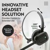 INNOTALK - Desk Phone Wireless Headset with RJ9 Adapter, 12-Hour