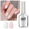 GAOY- Esmalte de uñas en gel rosa claro transparente, 16