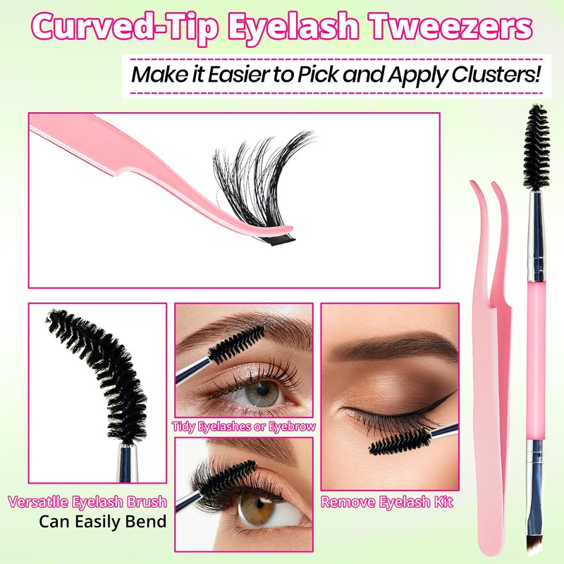 Lash Clusters Kit DIY Lash Extension Kit 3D Effect Cluster