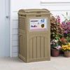 Greesum 33 Package Delivery Box for Outside, Patio Waterproof Resin