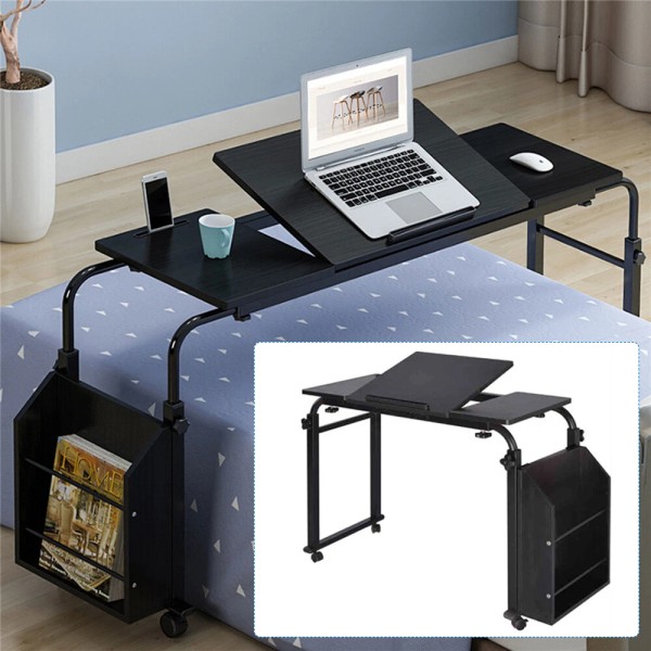 Unbranded Mobile Rolling Laptop Desk Overbed Table Stand Hospital Bed
