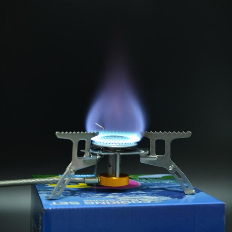 3500W Outdoor Camping Gas Stove Portable Split Butane Foldable Electronic