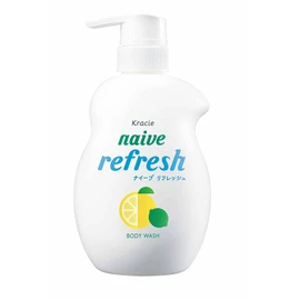 Naive Refreshing Body Soap (Sea Mud Blended), Jumbo 18.9 fl oz (530 ml)