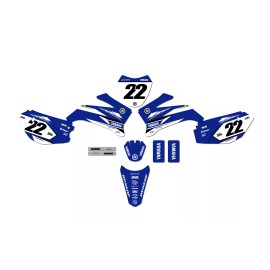 YAMAHA  TTR110 Blue Factory Graphic Decal Sticker Kit  Fits 2014-2023 Thick MX