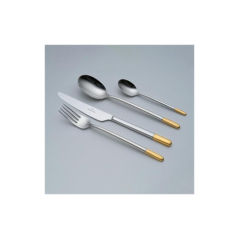 Villeroy & Boch Ella teilvergoldet Dessert-/ Vorspeisenlöffel 186mm