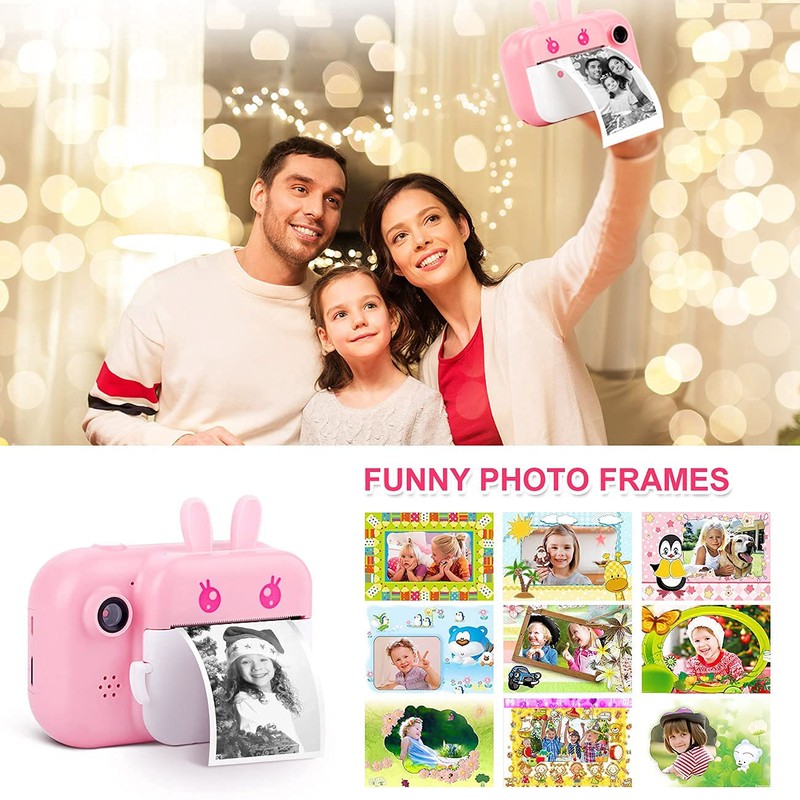 MINIBEAR Instant Print Camera for Kids with Print Paper, 40MP