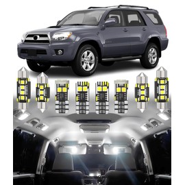BMT xms Car Interior LED Light Replacement for Toyota 4Runner 2003-2009,6000K Super Bright Interior Light Bulbs Package, 16pcs