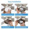 Caisens 4 Inch Ceiling Fan LED Light Replacement, 18W 6000K
